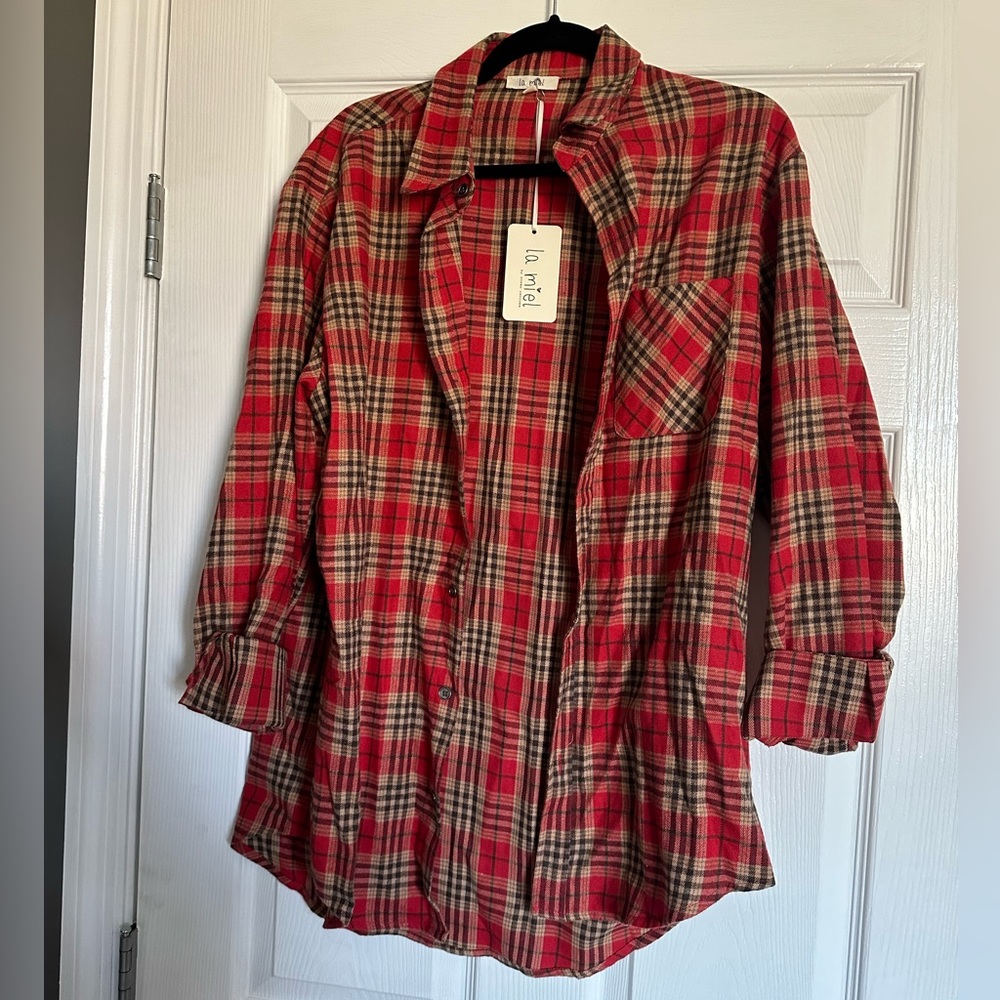 NWT Women’s Plaid Top